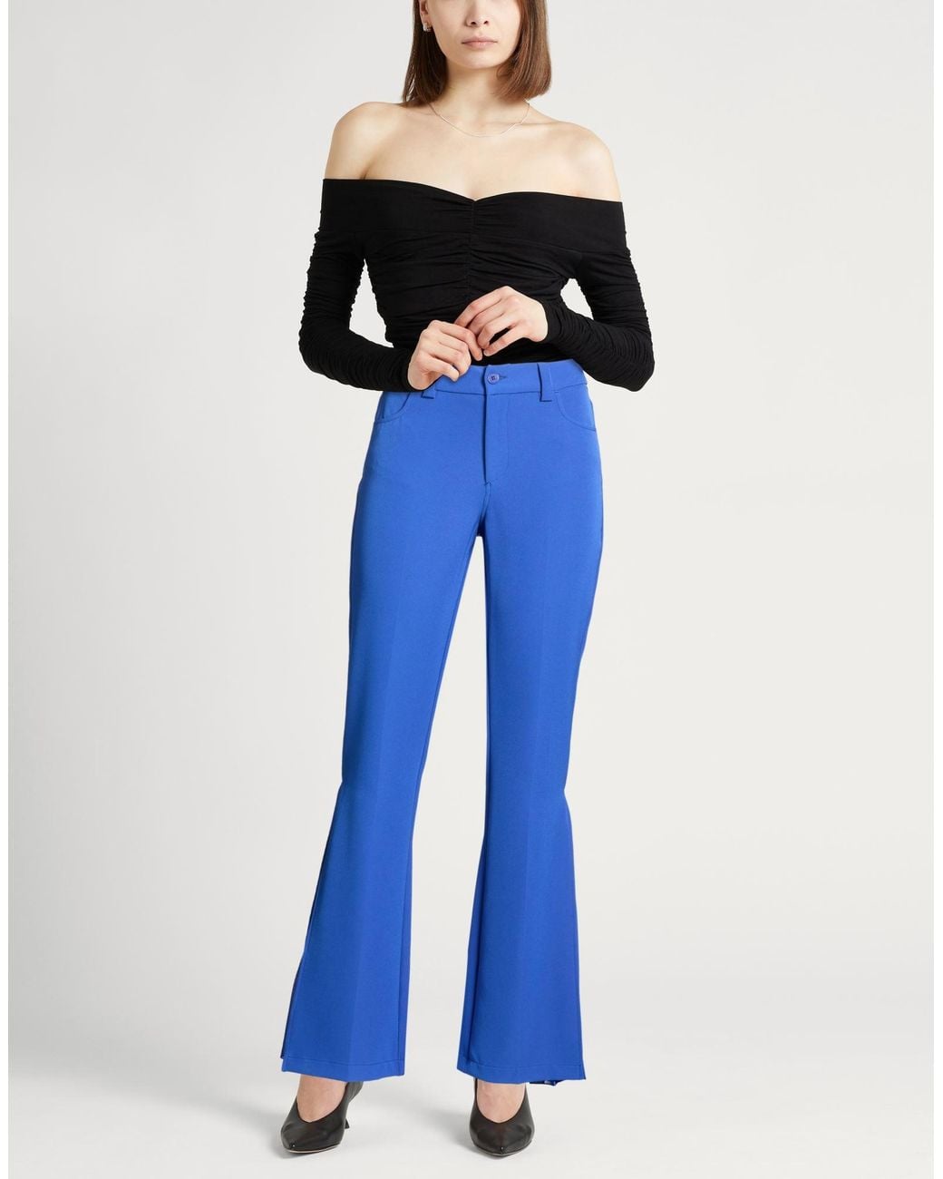 Liu Jo Blue Pants Polyester, Elastane