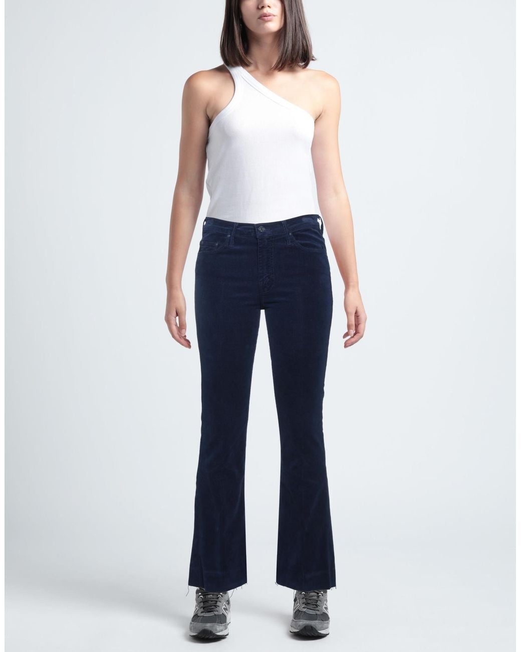 Mother Blue Trouser