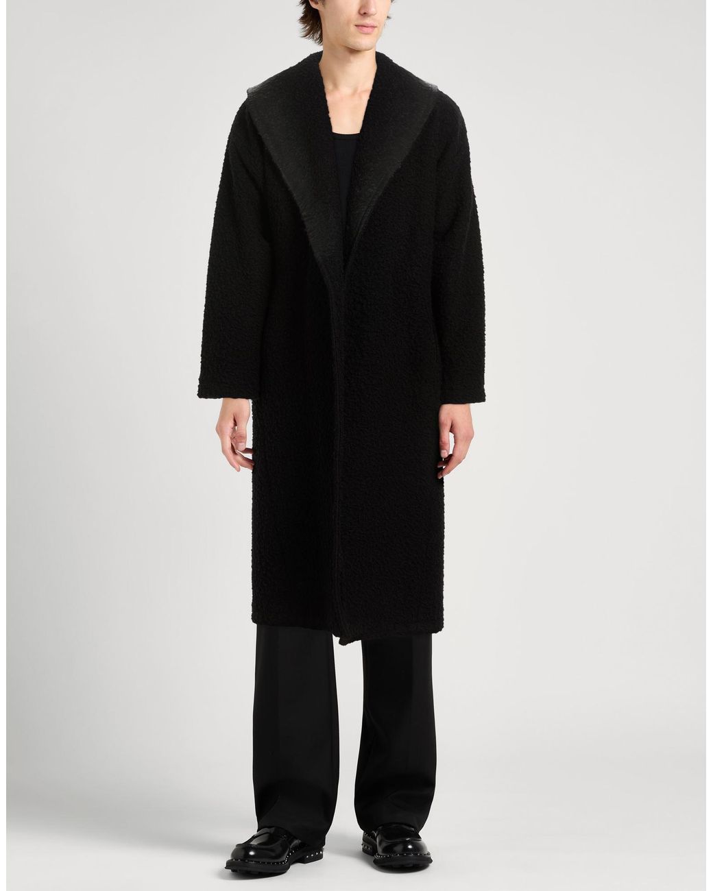 Nostrasantissima Black Coat Viscose, Polyamide for men