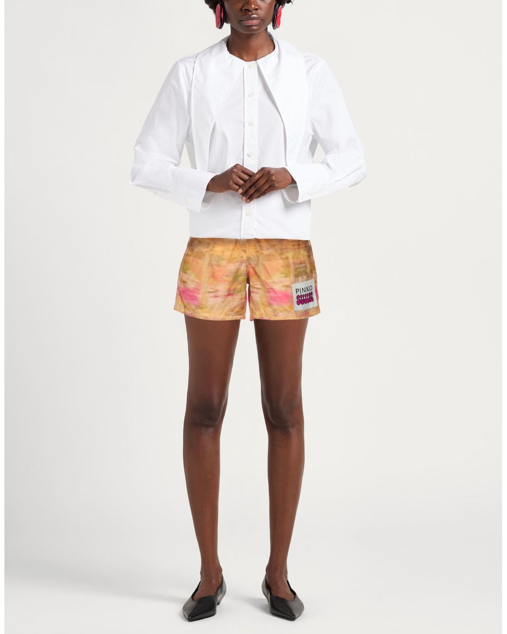 Pinko Orange Shorts & Bermuda Shorts Polyester