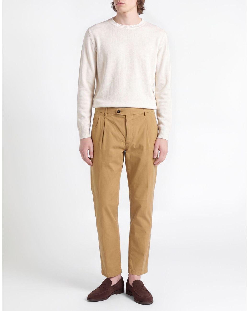 BE ABLE Natural Pants Cotton, Elastane for men