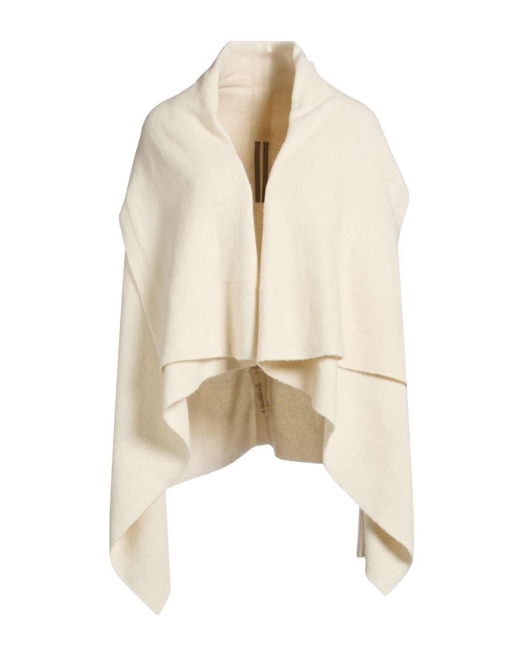 Rick Owens Natural Ivory Cardigan Alpaca Wool, Polyamide, Wool, Elastane