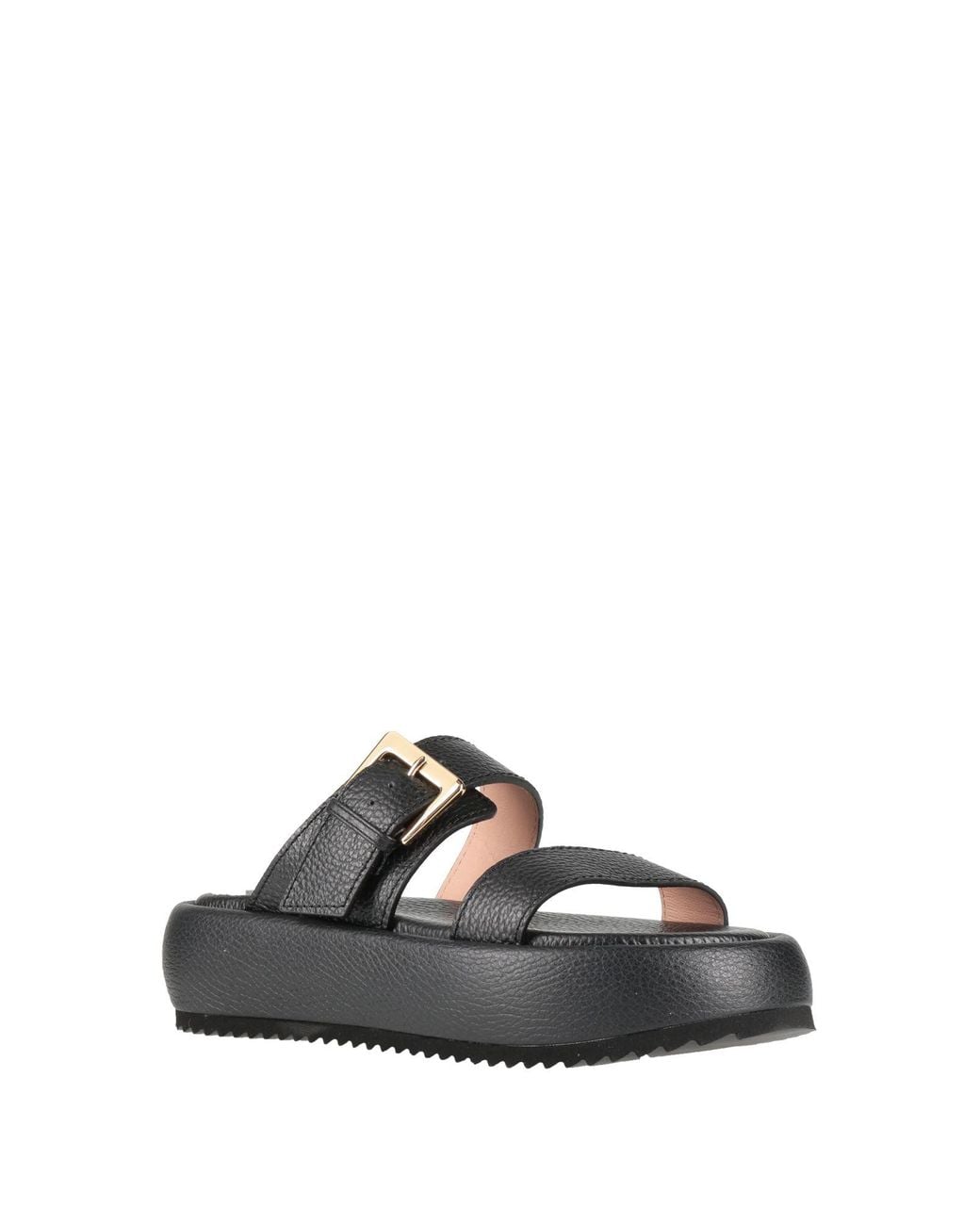 Pollini Black Sandals Leather