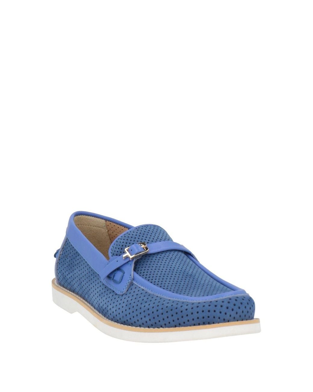 Baldinini Blue Loafers Leather