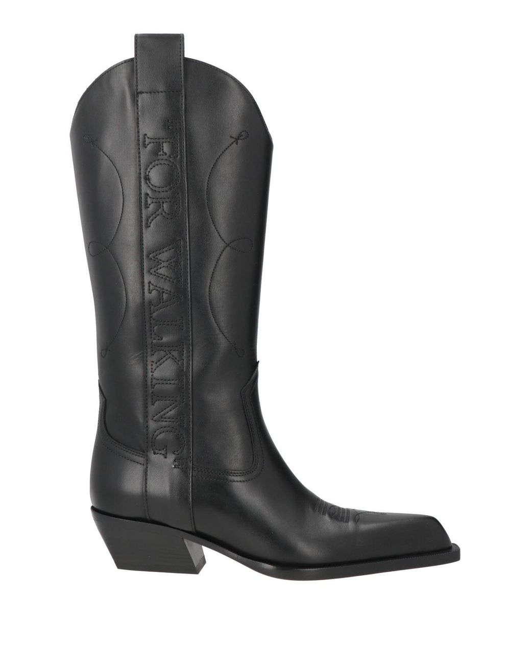 Off-White c/o Virgil Abloh Black Boot Leather