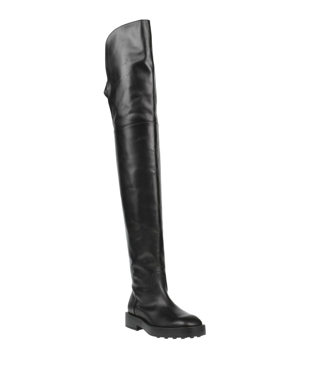 Tod's Black Boot Leather