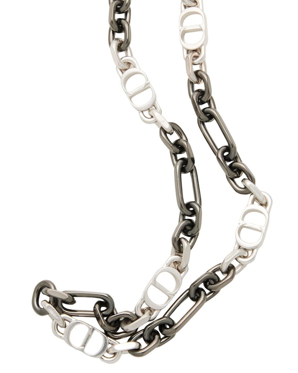 Dior Black Necklace Brass for men