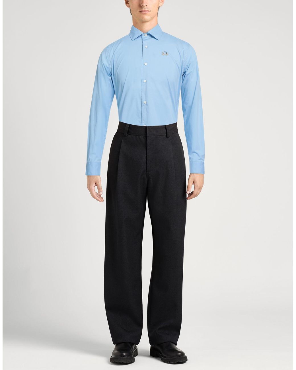 La Martina Blue Shirts for men