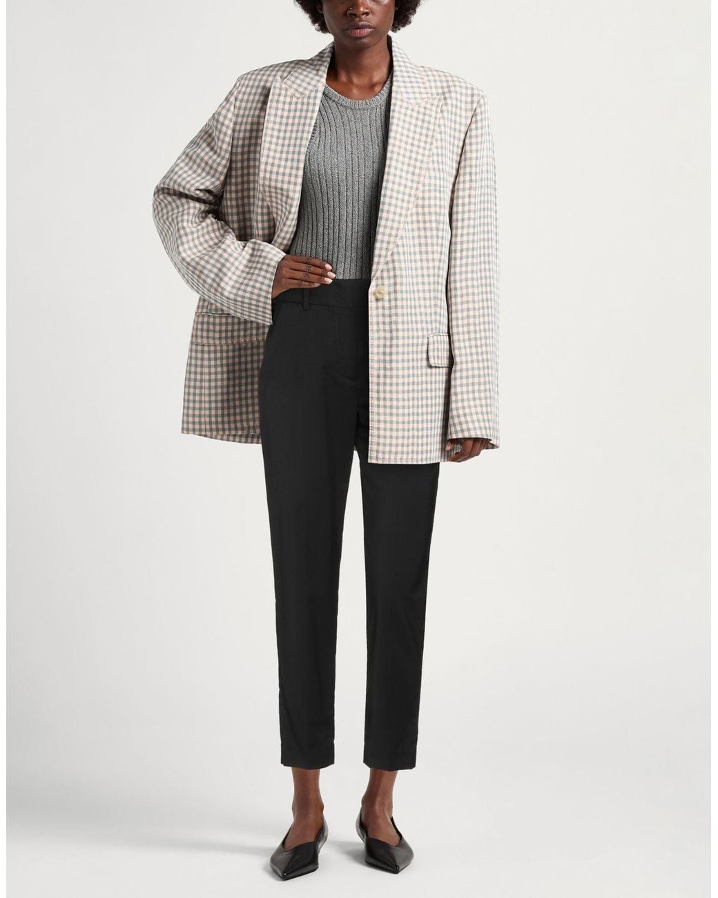 Eleventy Black Pants Wool, Polyamide, Elastane