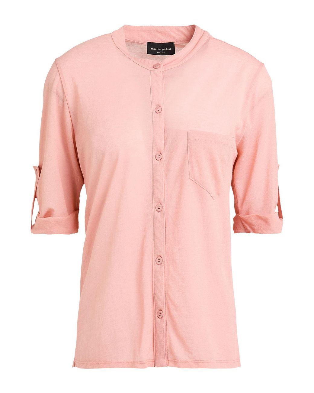 Roberto Collina Pink Shirt Cotton, Polyamide