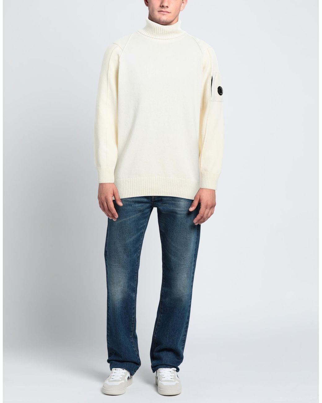 C P Company White Turtleneck for men