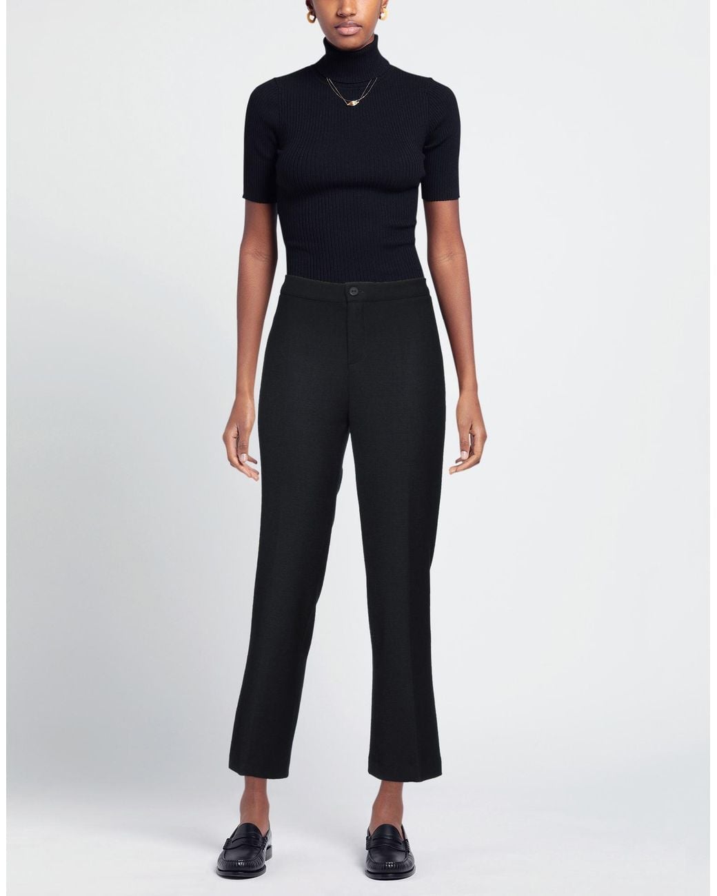 Diana Gallesi Blue Pants Polyester, Viscose, Wool, Elastane