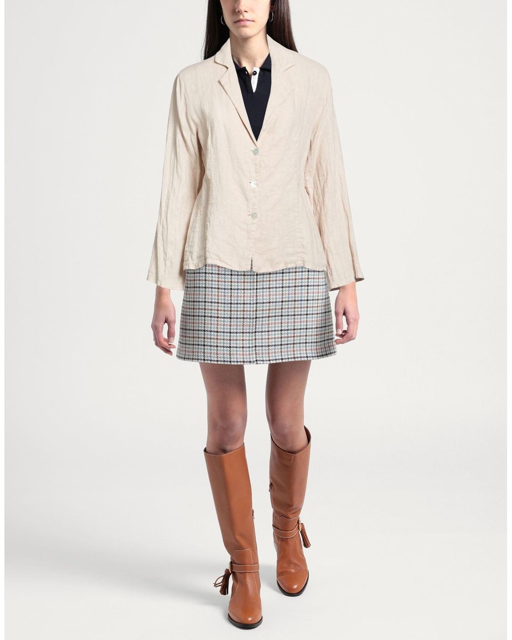DETWELVE Natural Blazer Linen