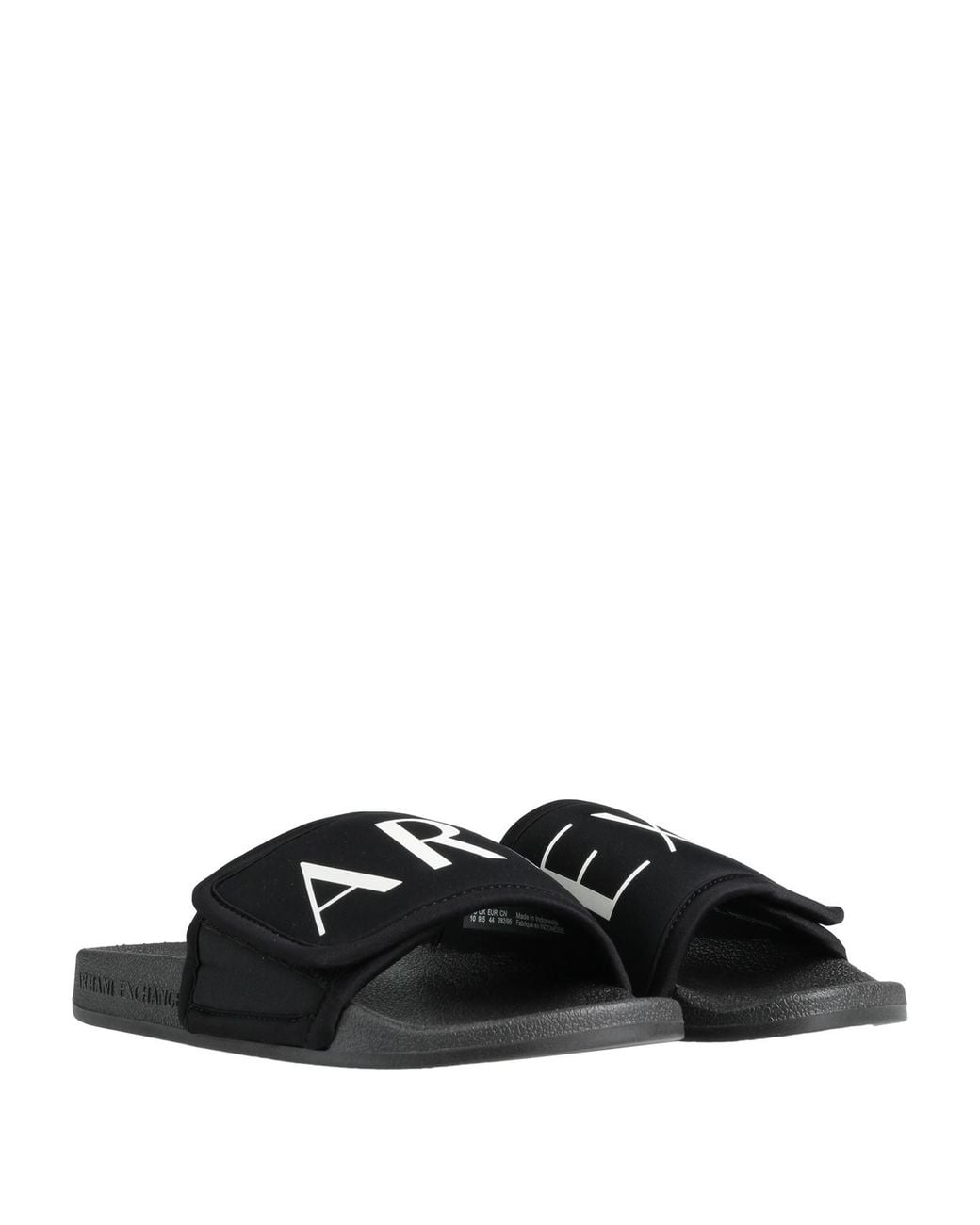 ARMANI EXCHANGE Black Sandals for men