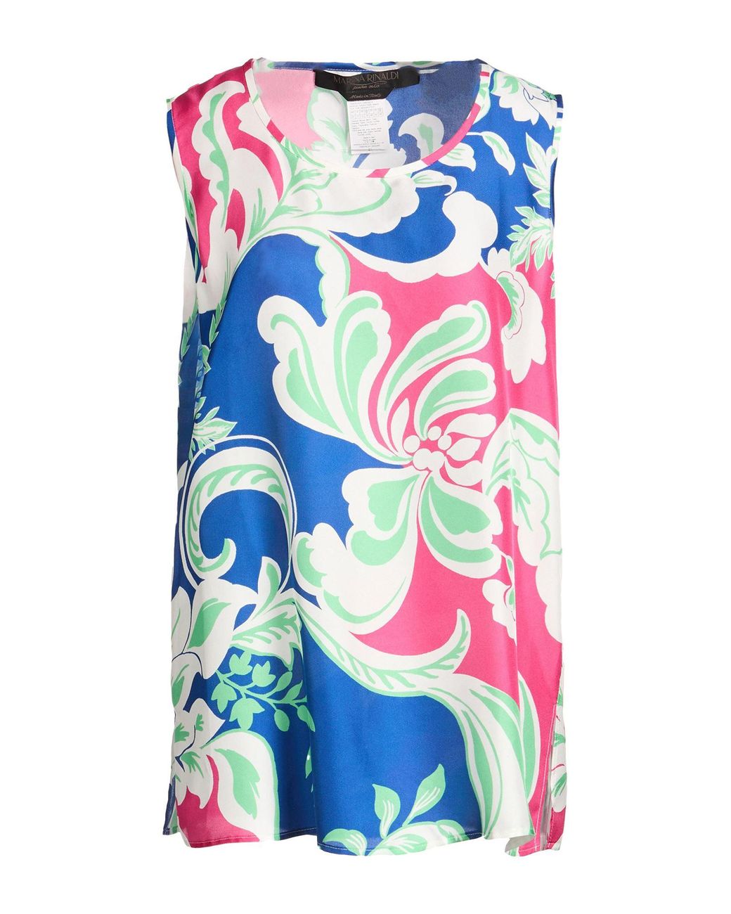 Marina Rinaldi Blue Top Silk
