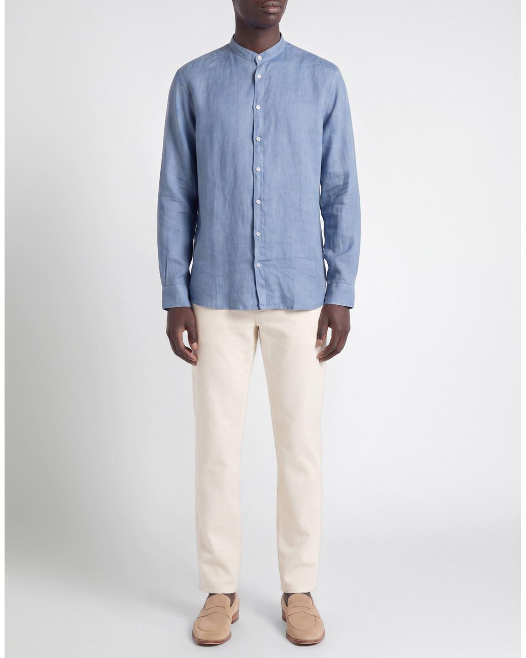 Gran Sasso Blue Shirt for men