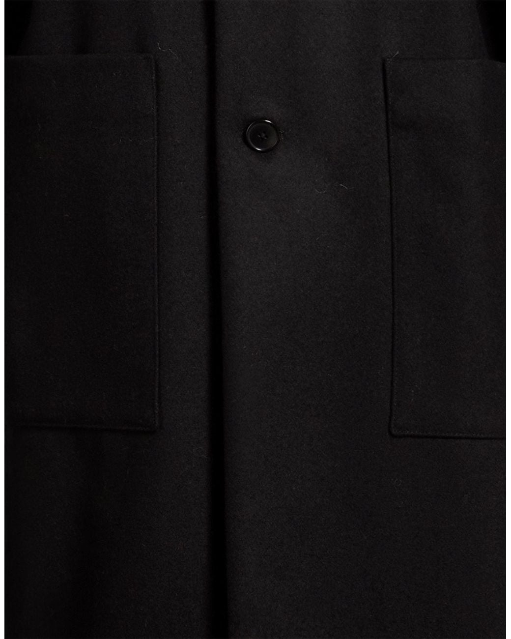 Barena Black Coat Wool, Polyamide