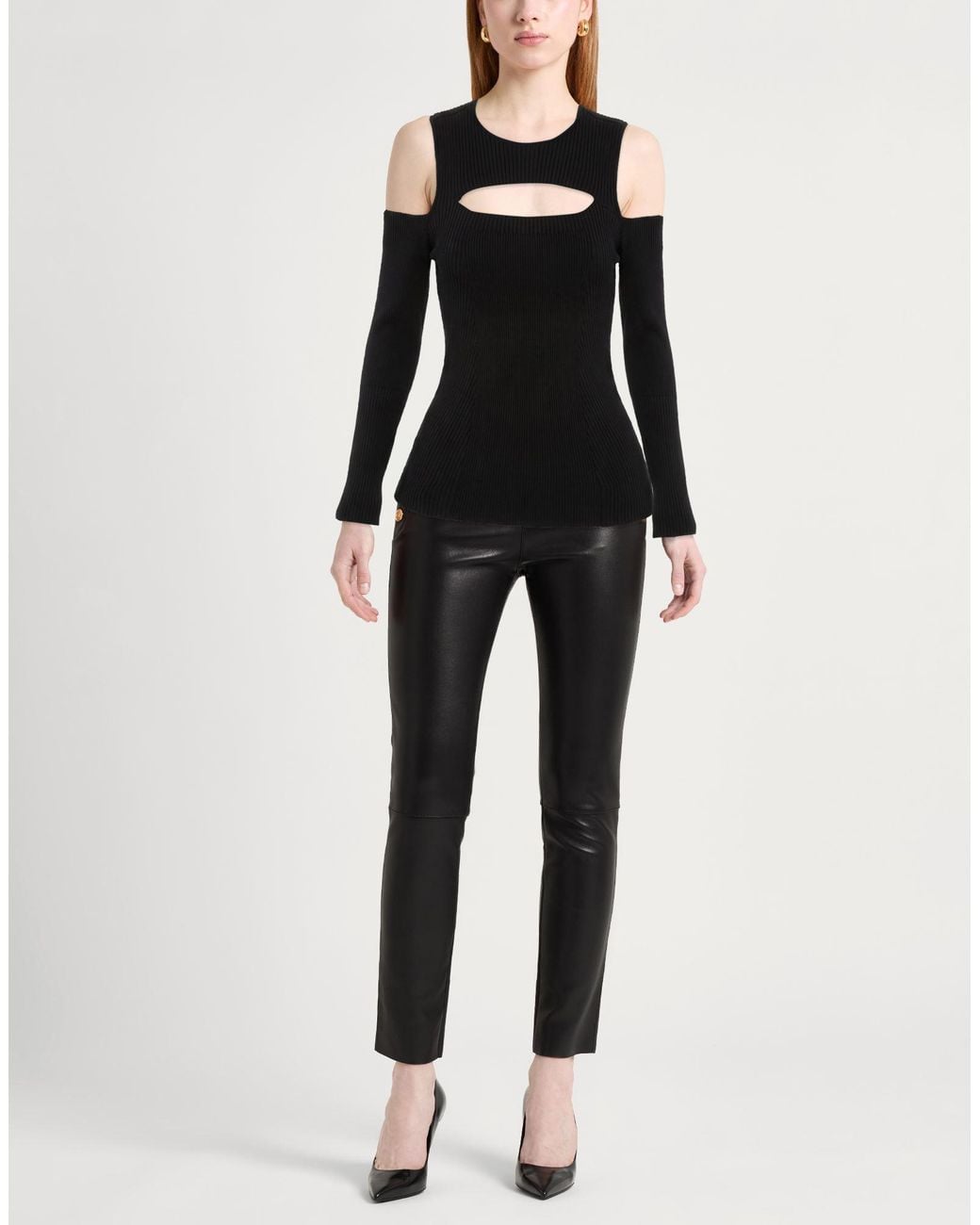 McQueen Black Sweater Viscose, Polyamide, Polyester, Elastane