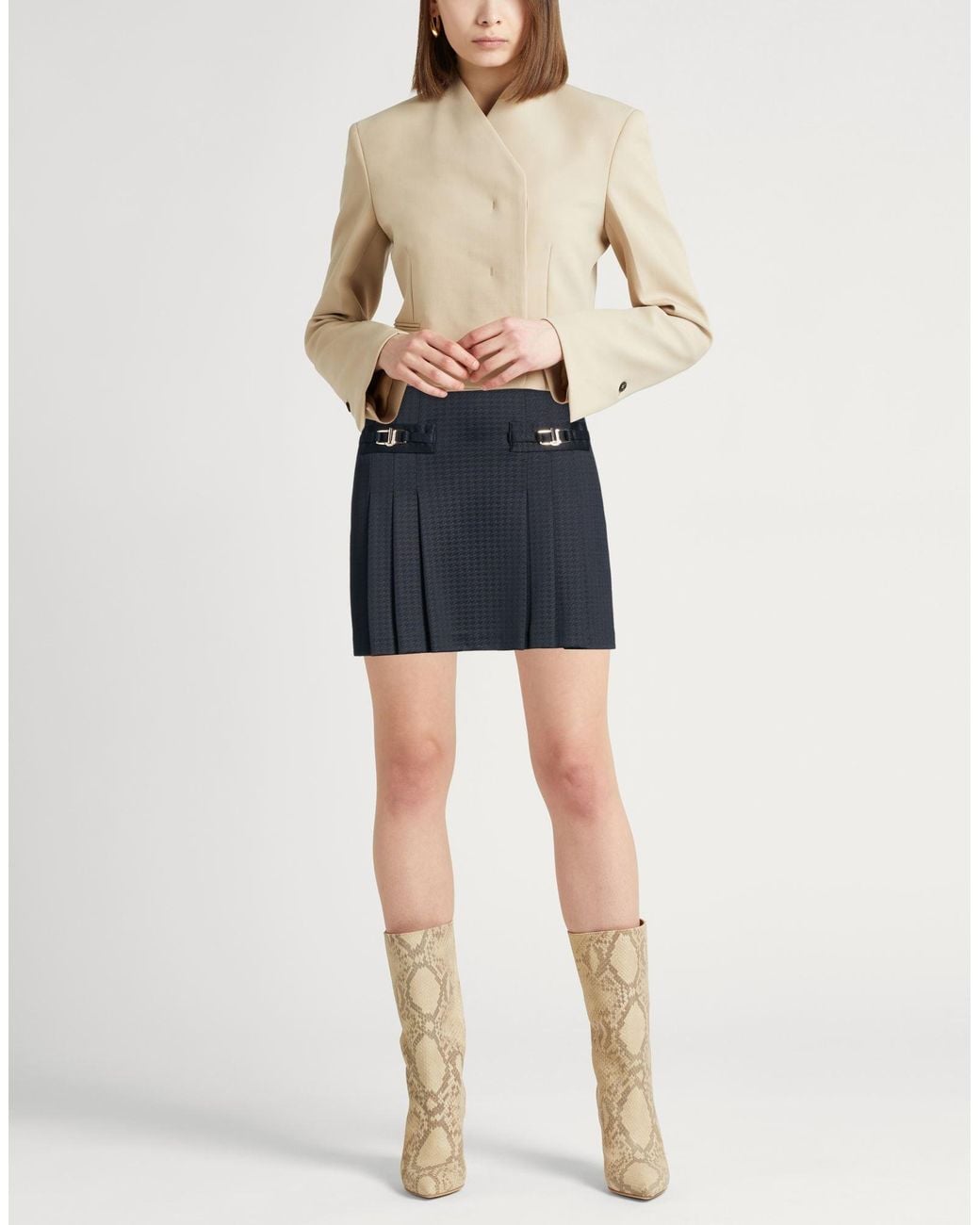 Liu Jo Blue Mini Skirt Polyamide, Elastane