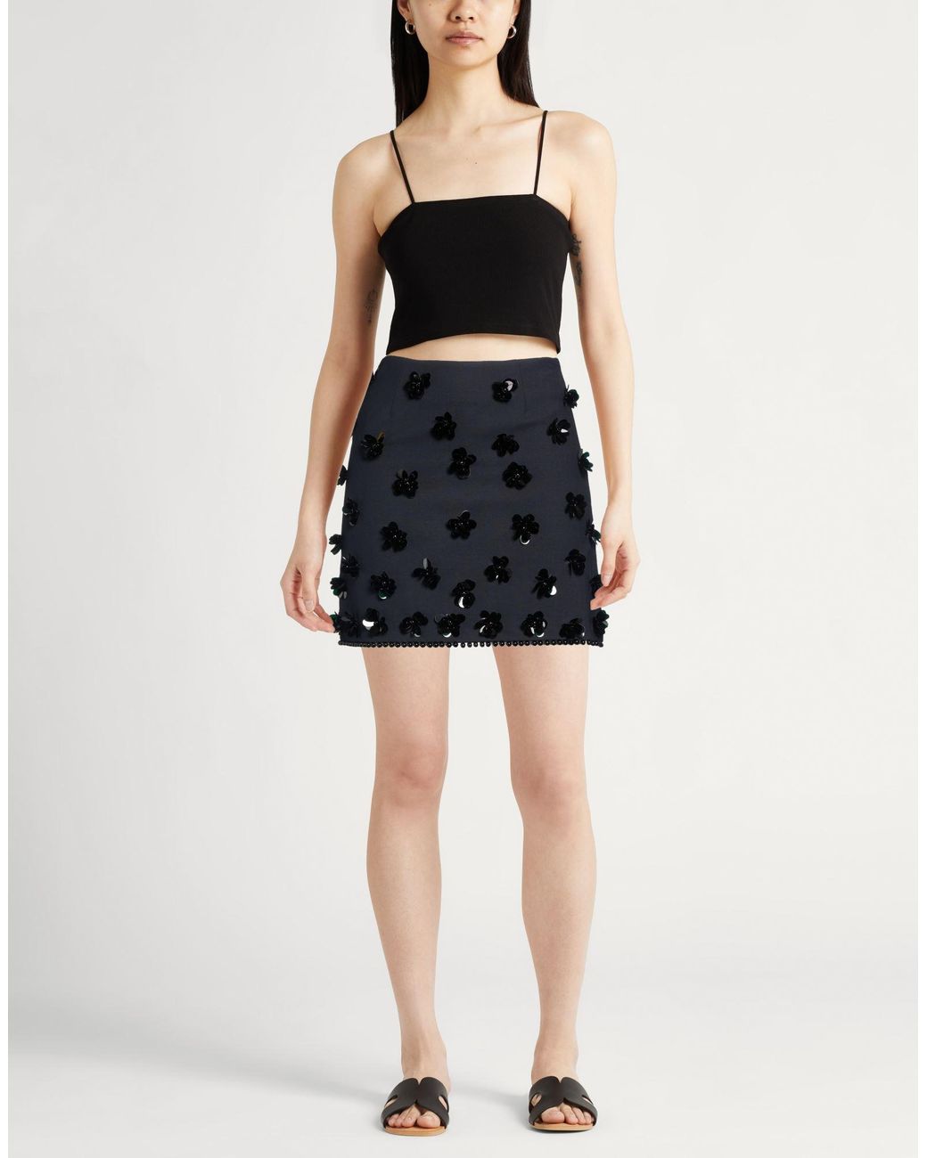 Semicouture Black Mini Skirt