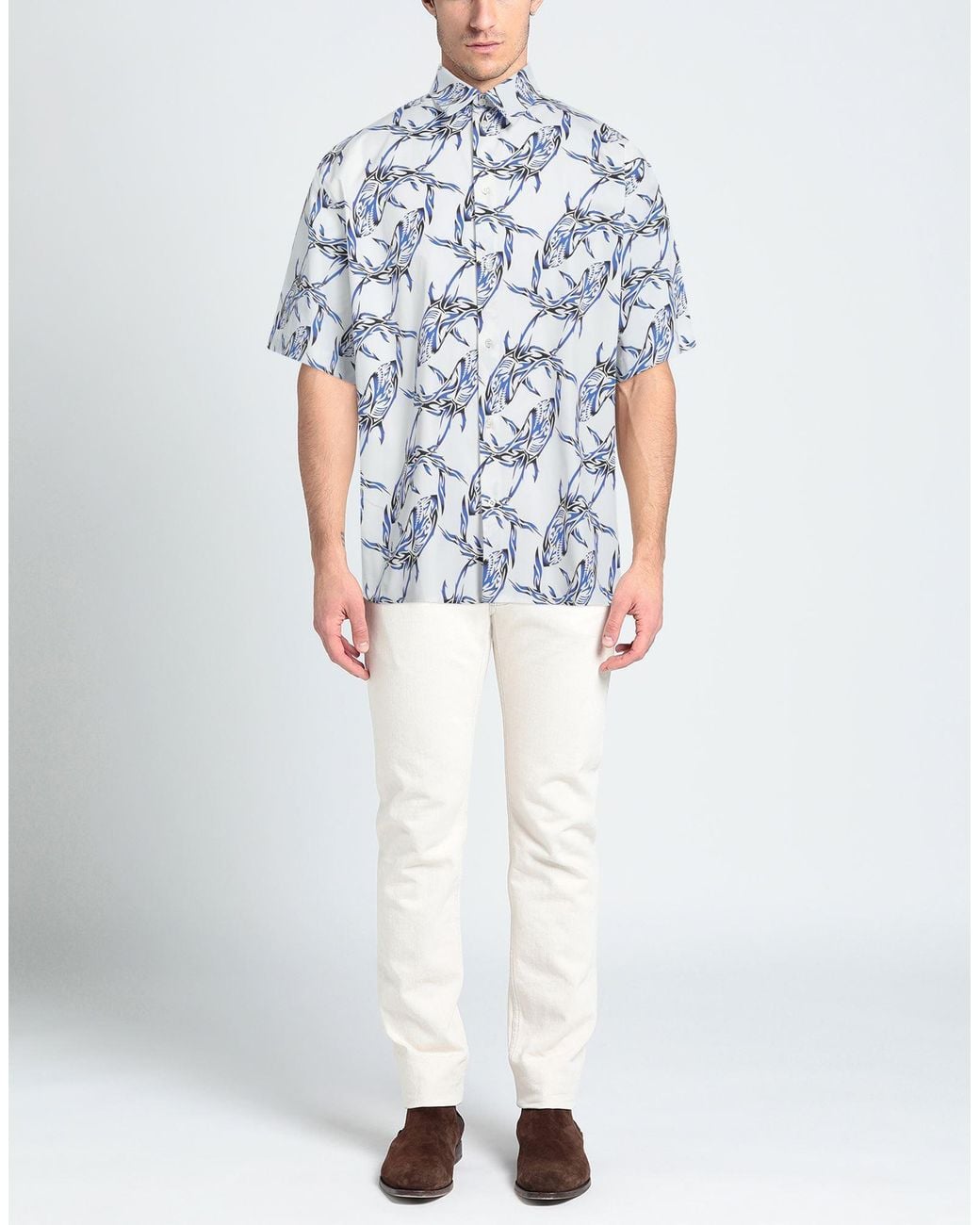 Camisa MSGM de hombre de color Blue