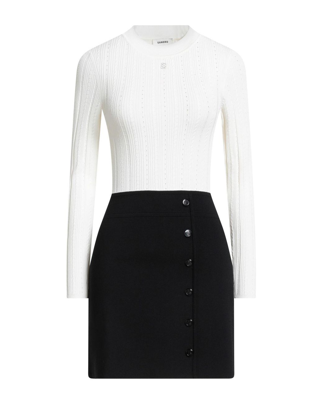 Sandro White Mini Dress