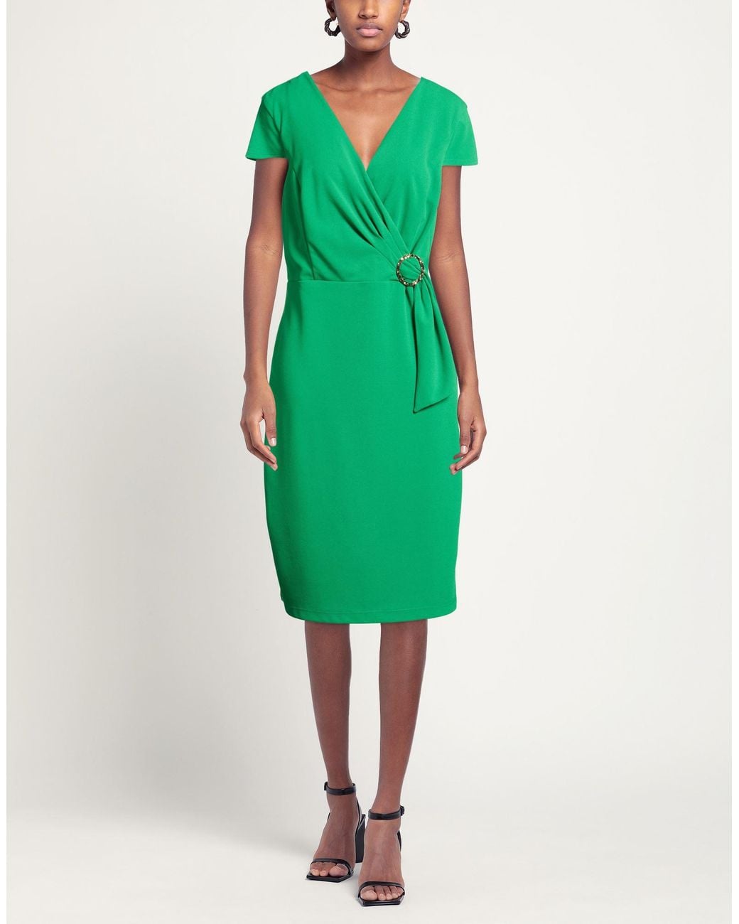 Vestido Midi FRANK LYMAN de color Green