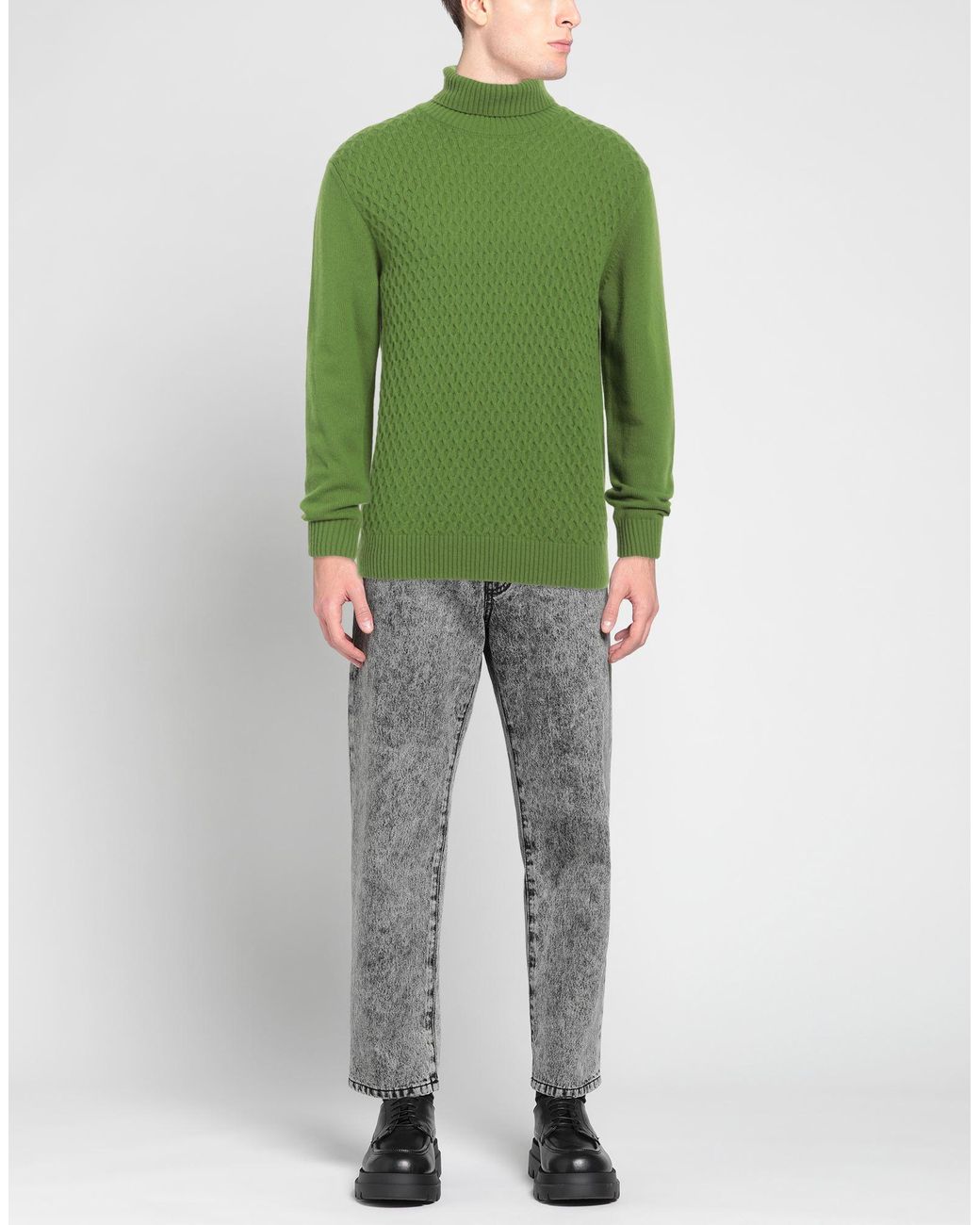 Abkost Green Turtleneck for men