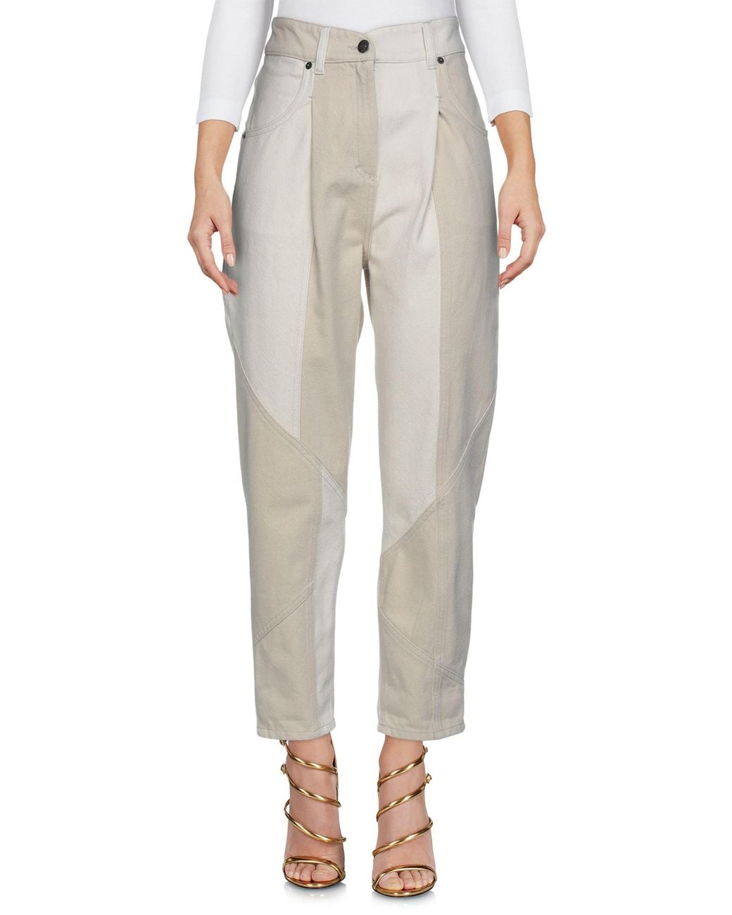 8pm Gray Jeans Cotton