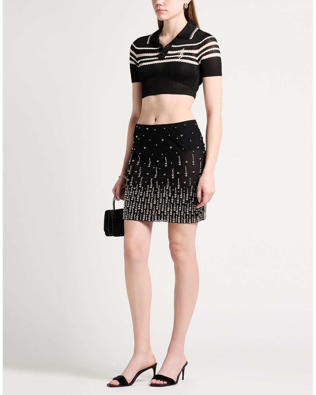 Pinko Black Mini Skirt