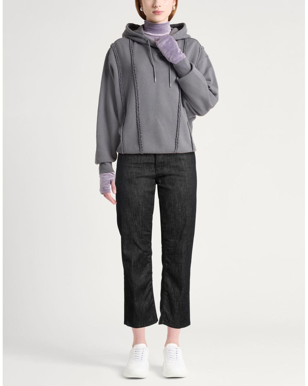 DSquared² Gray Jeans Cotton, Elastane, Calfskin