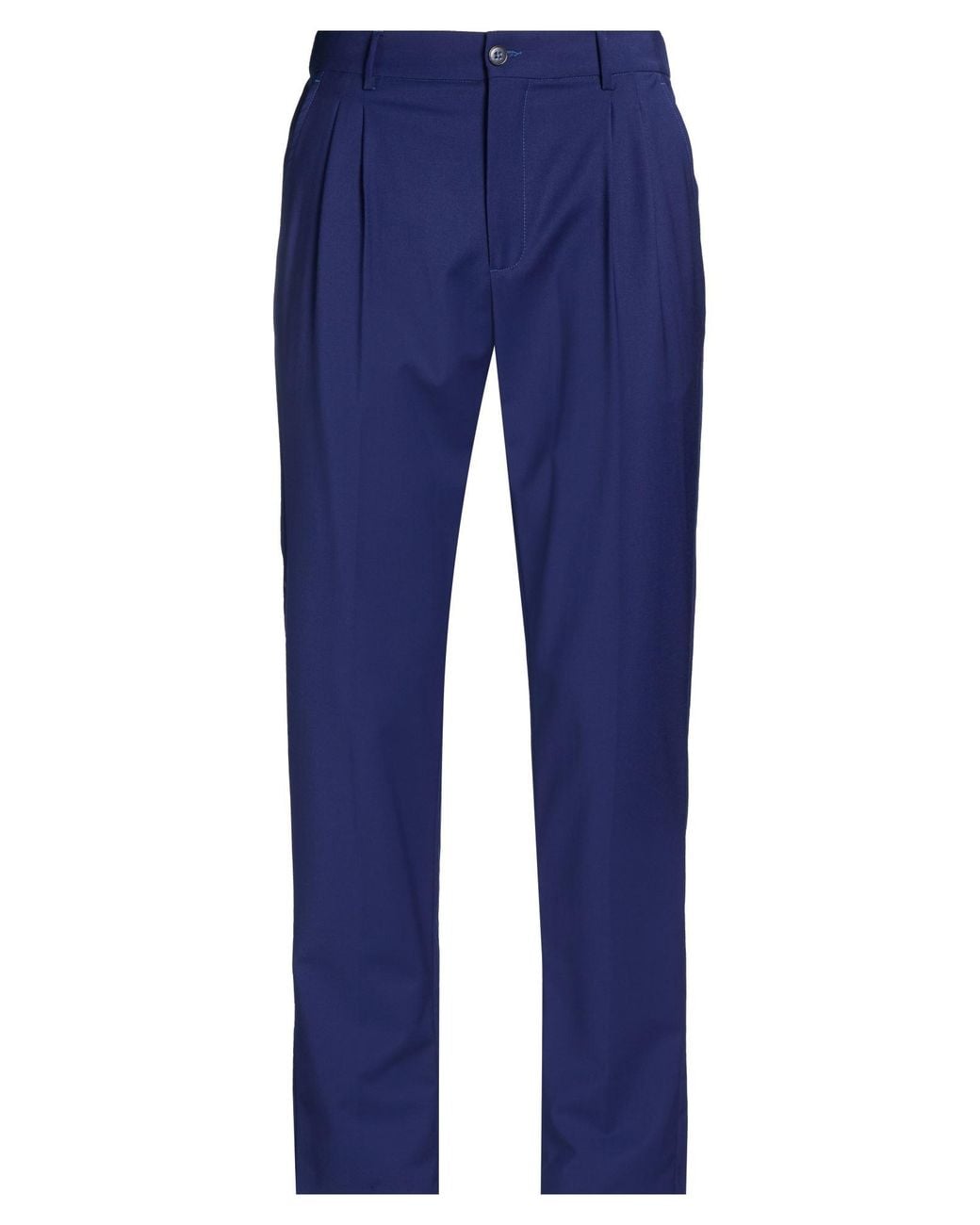 Brian Dales Blue Natural Low Impact Pants Polyester, Wool, Elastane for men