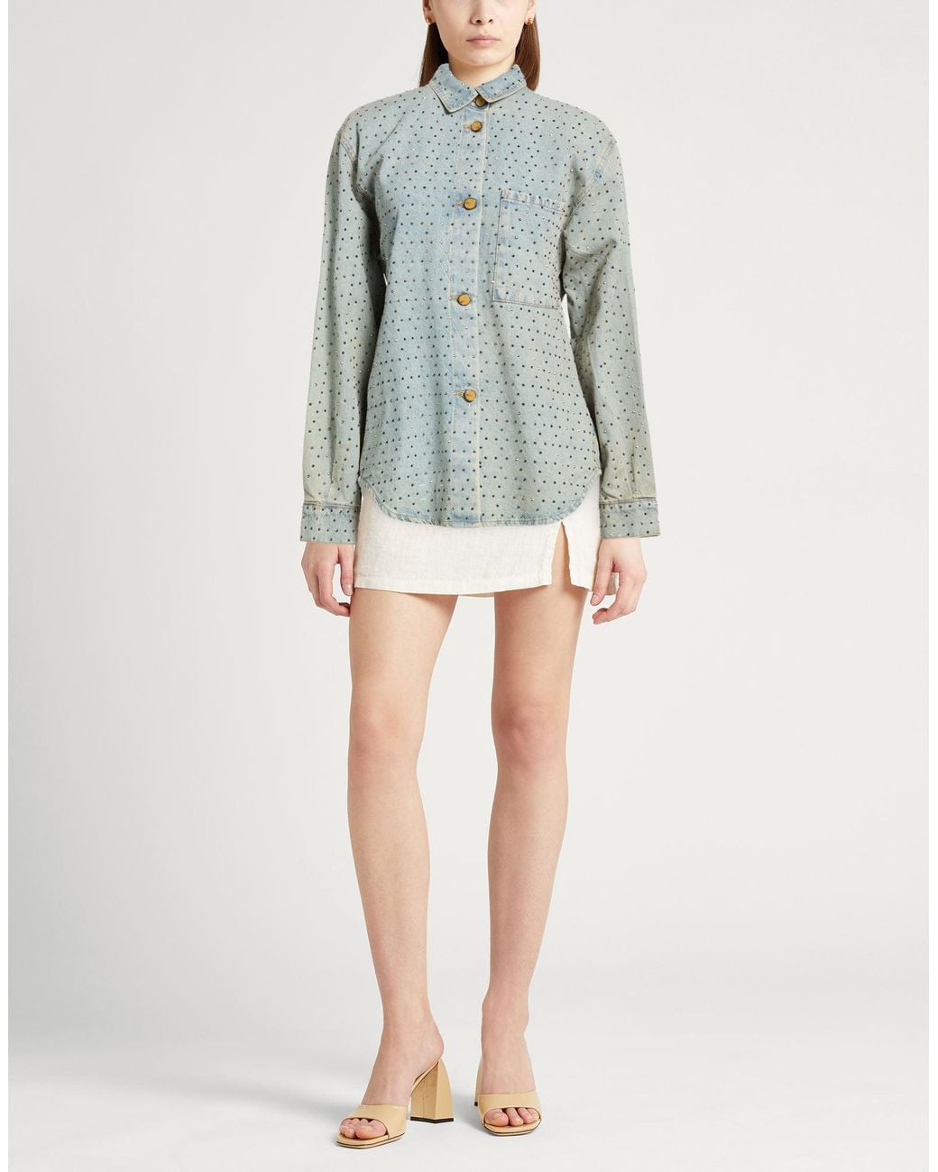 Alysi Blue Denim Shirt
