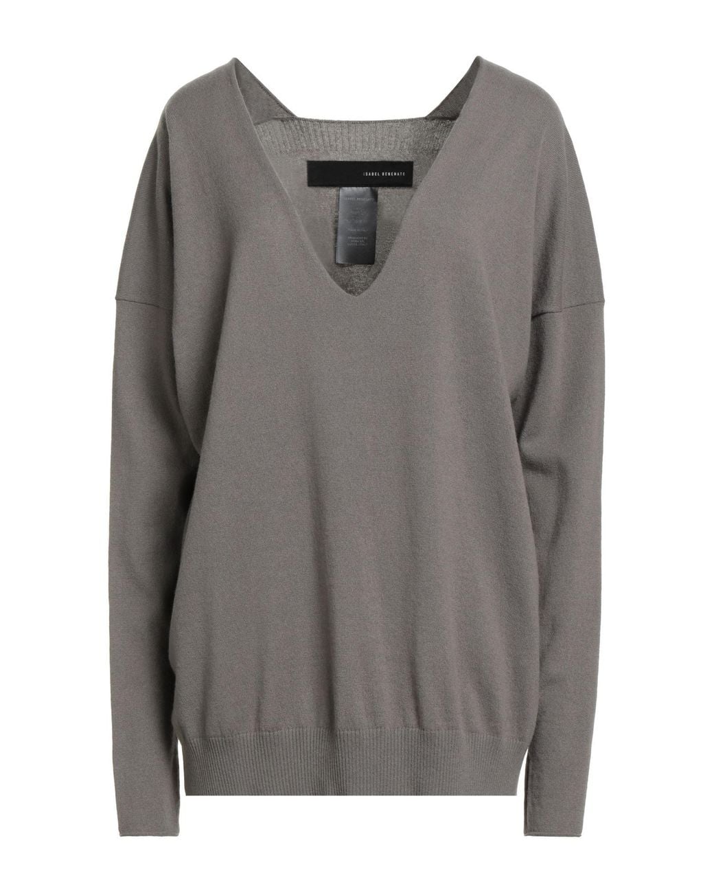 Isabel Benenato Gray Taupe Sweater Cashmere
