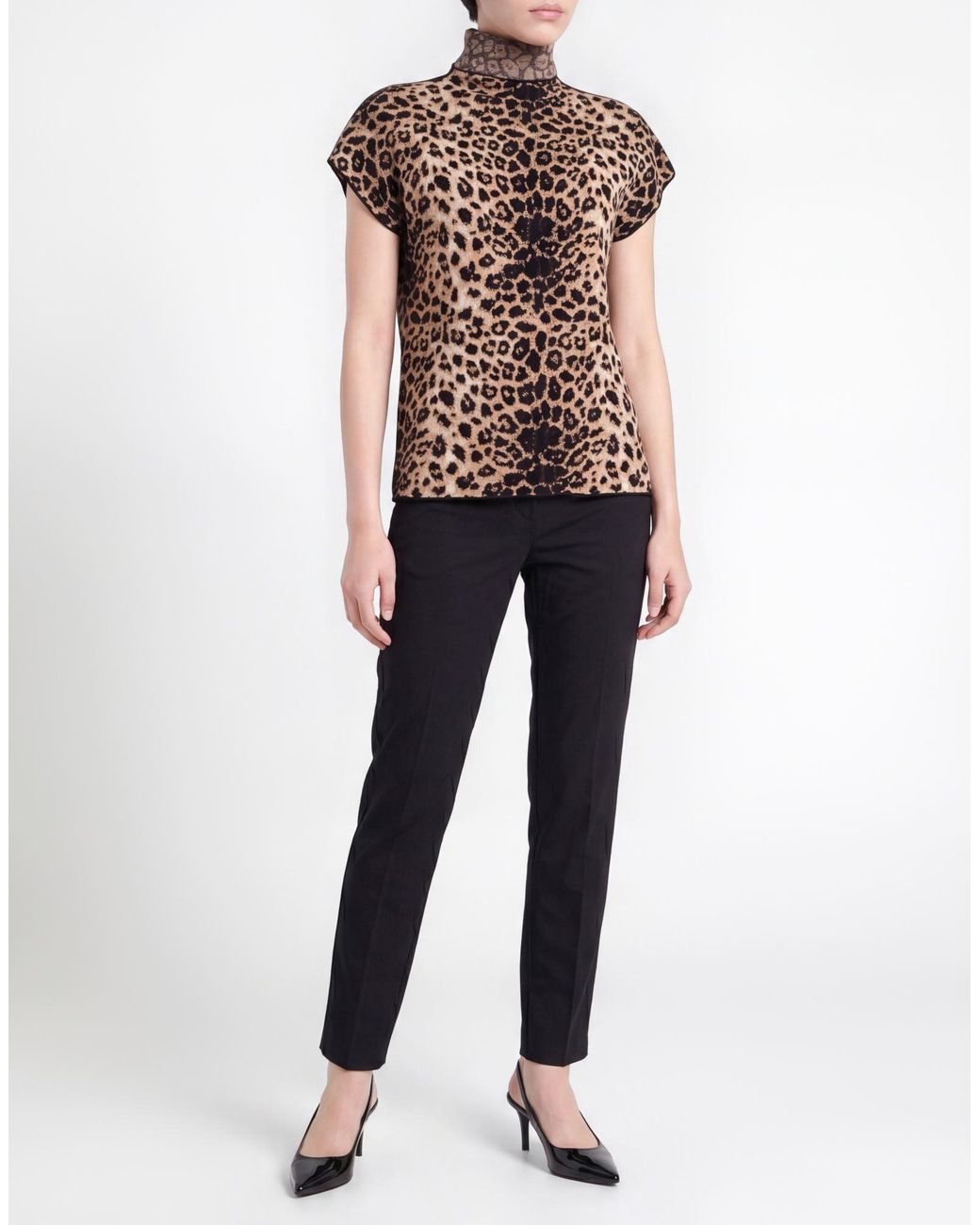 Circus Hotel Black Camel Turtleneck Viscose, Polyester