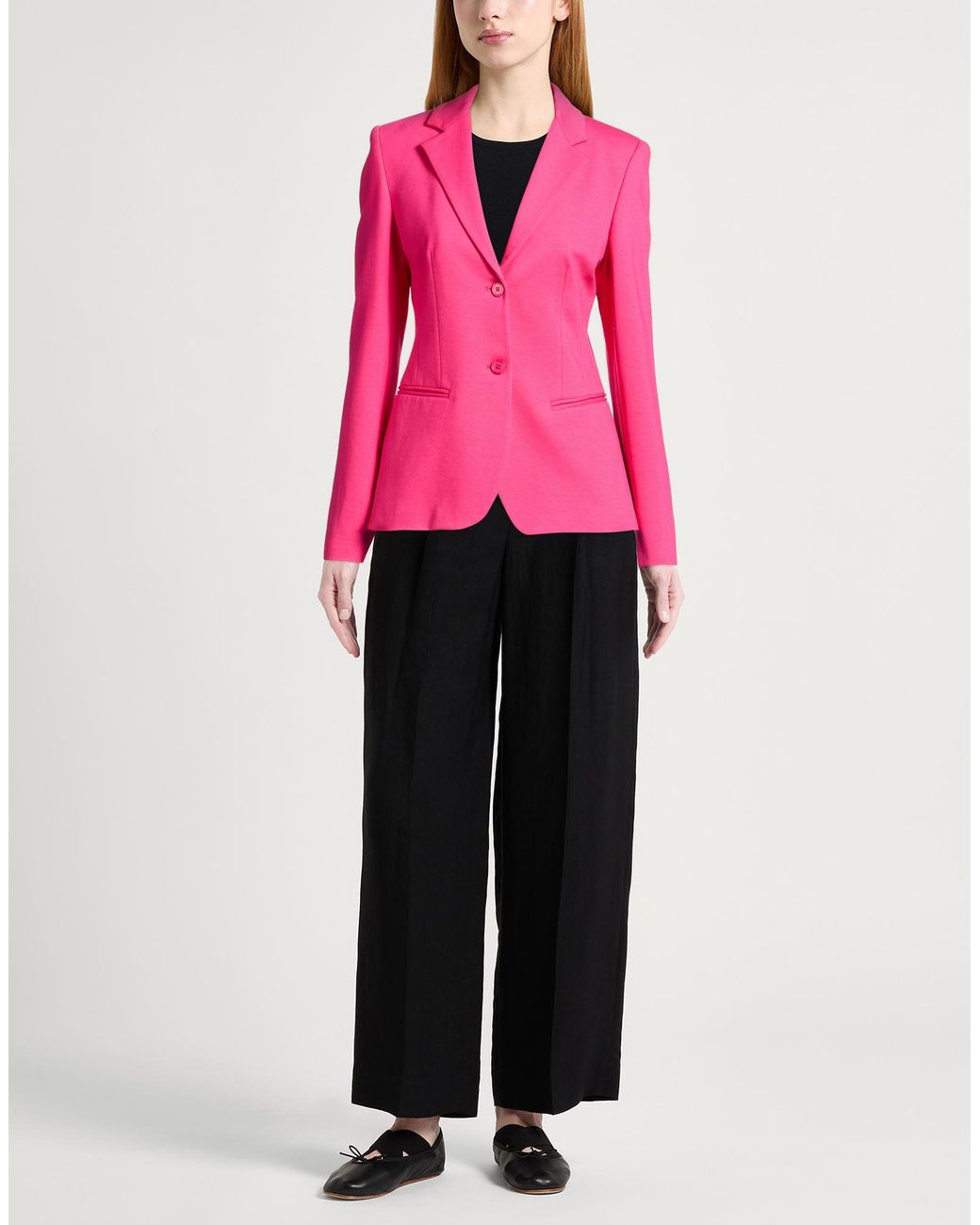 Dondup Pink Fuchsia Blazer Viscose, Polyamide, Elastane