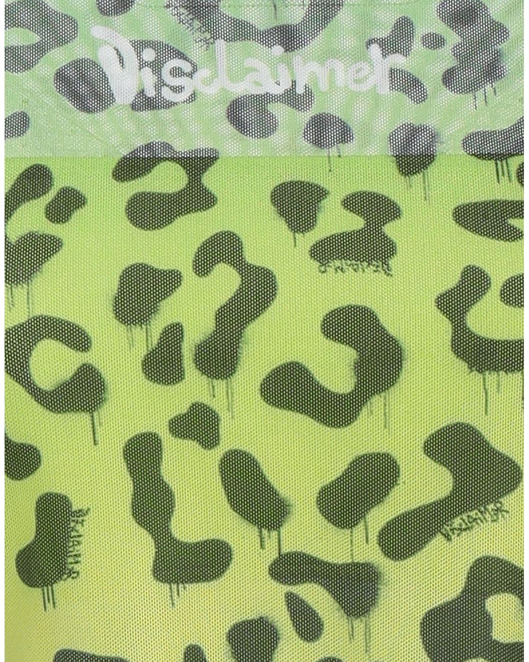 DISCLAIMER Green Lime Top Polyester, Elastane