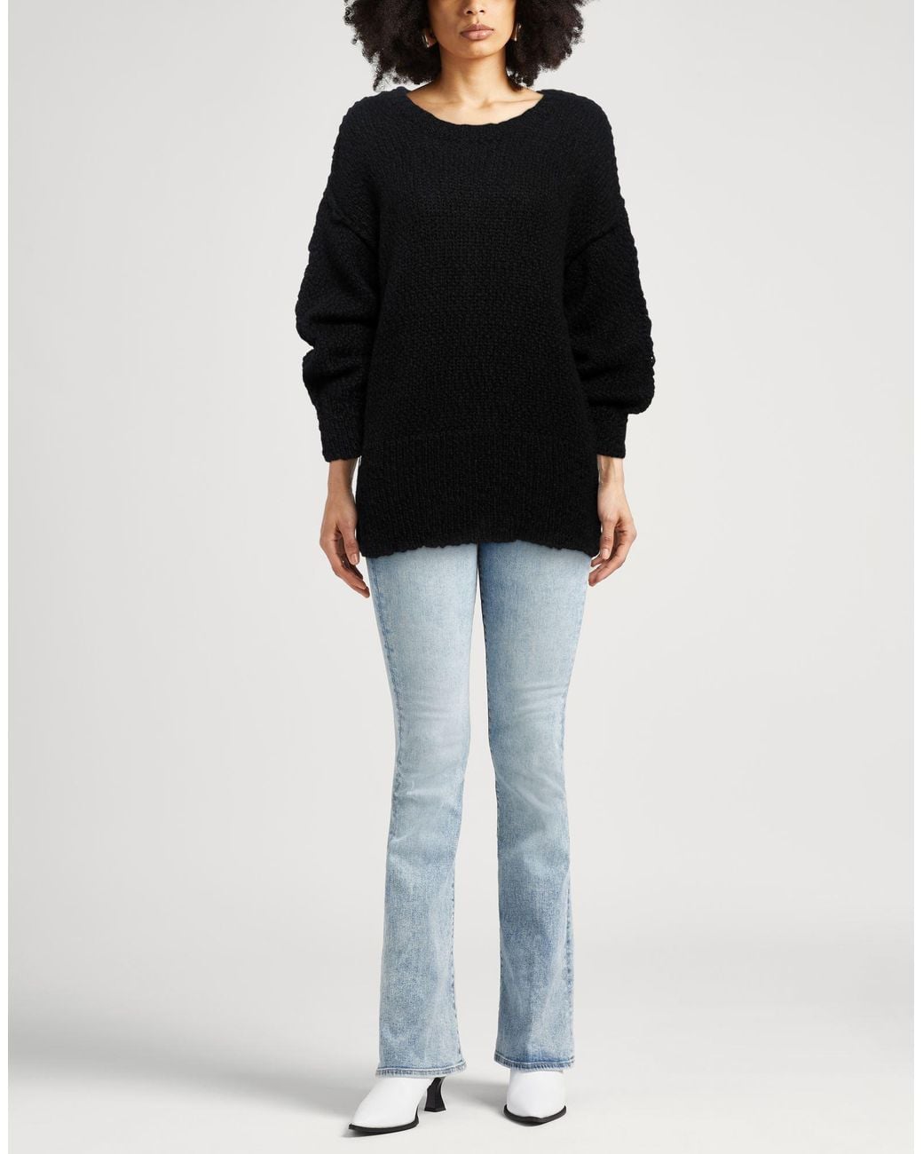 Manila Grace Black Sweater Wool, Polyamide