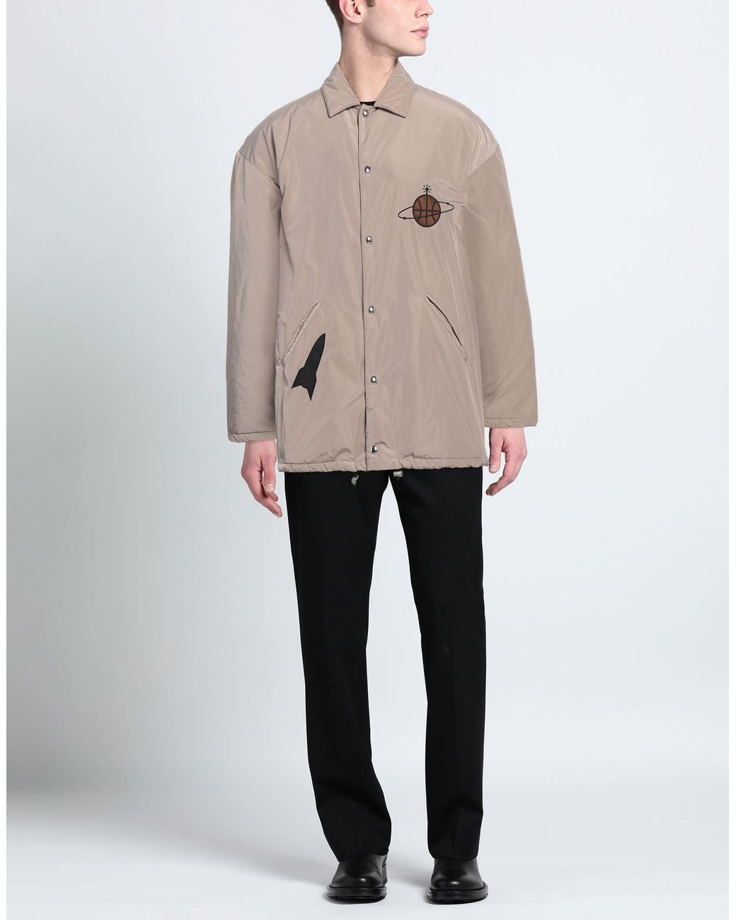 Just Don Brown Jacket Polyester for men