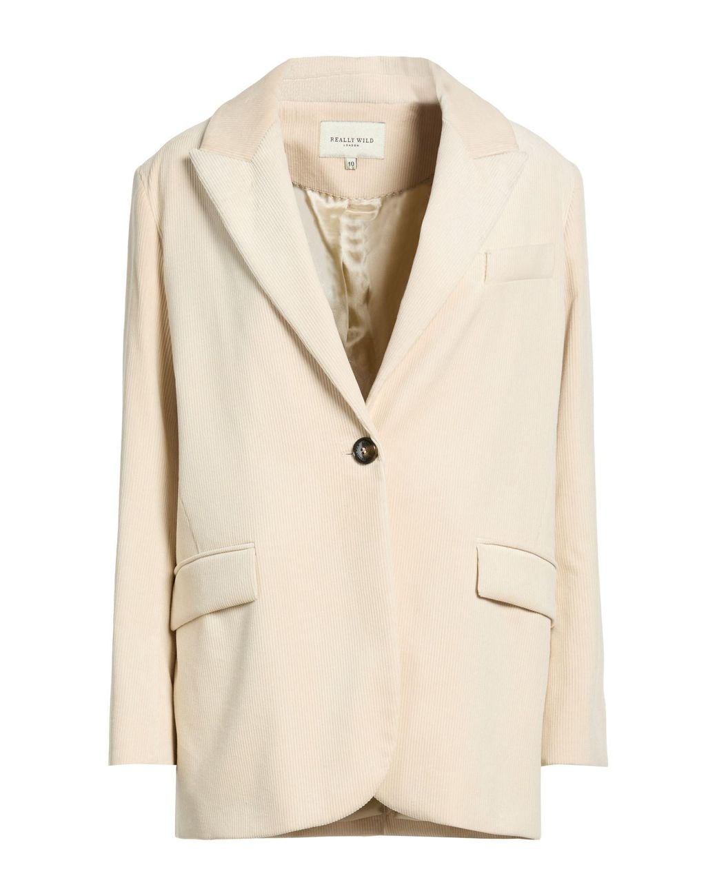Really Wild Clothing Natural Ivory Blazer Cotton