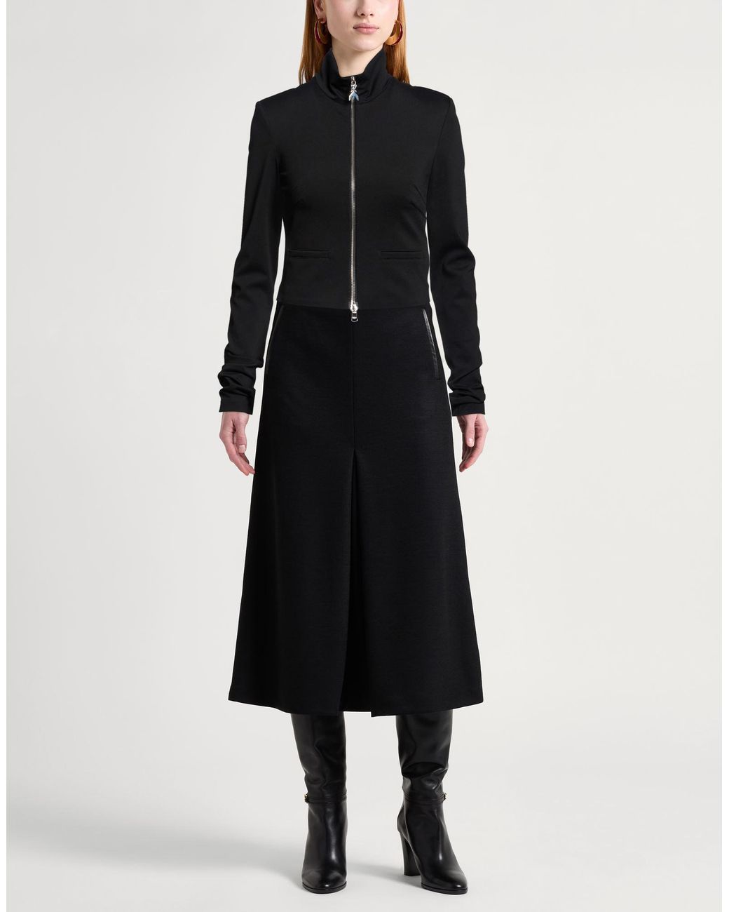 Patrizia Pepe Black Jacket Viscose, Polyamide, Elastane