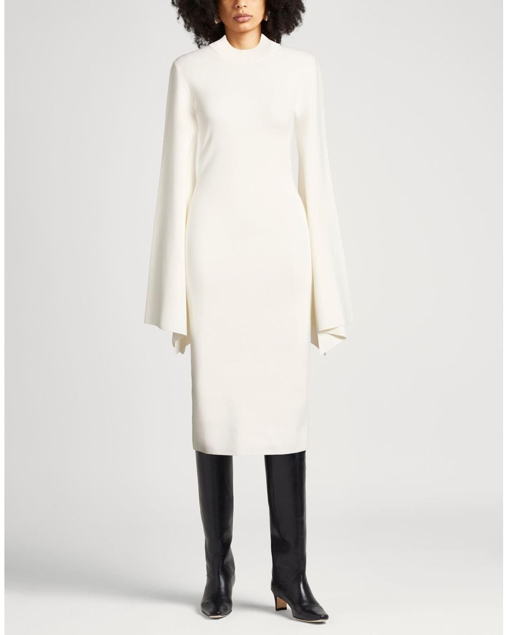 Solace London White Midi Dresses