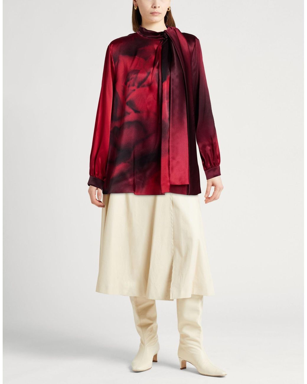 Top Alberta Ferretti en coloris Red