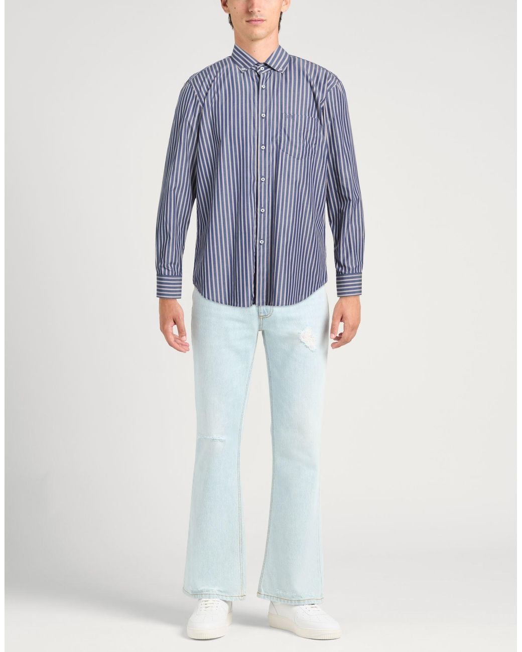 Ice Iceberg Blue Shirt Cotton for men