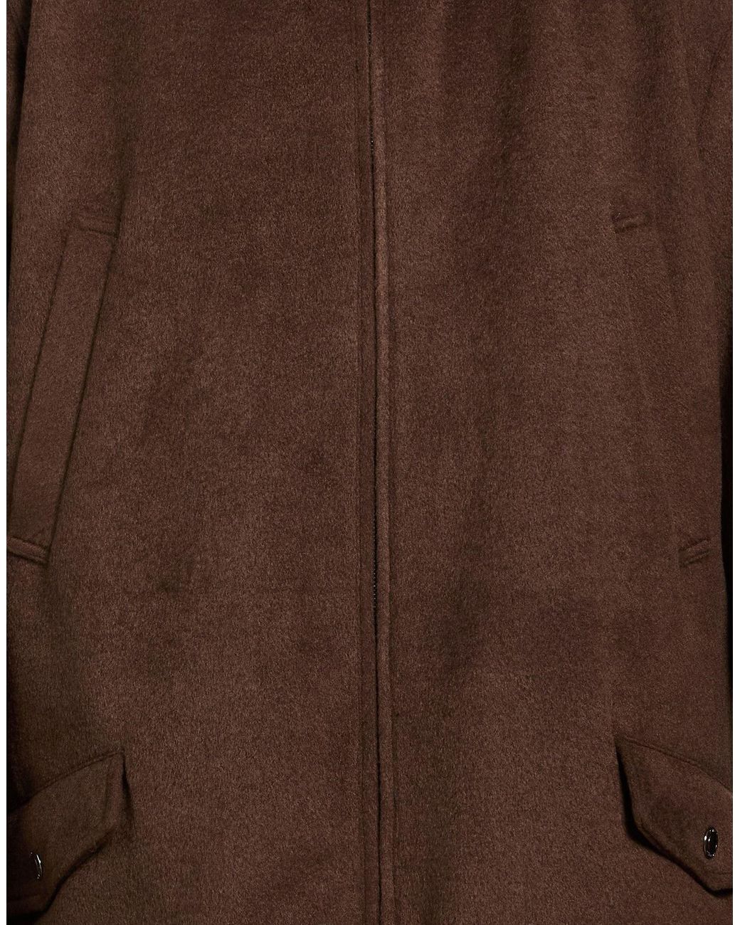 KIRED Brown Coat Polyester, Acrylic, Wool for men