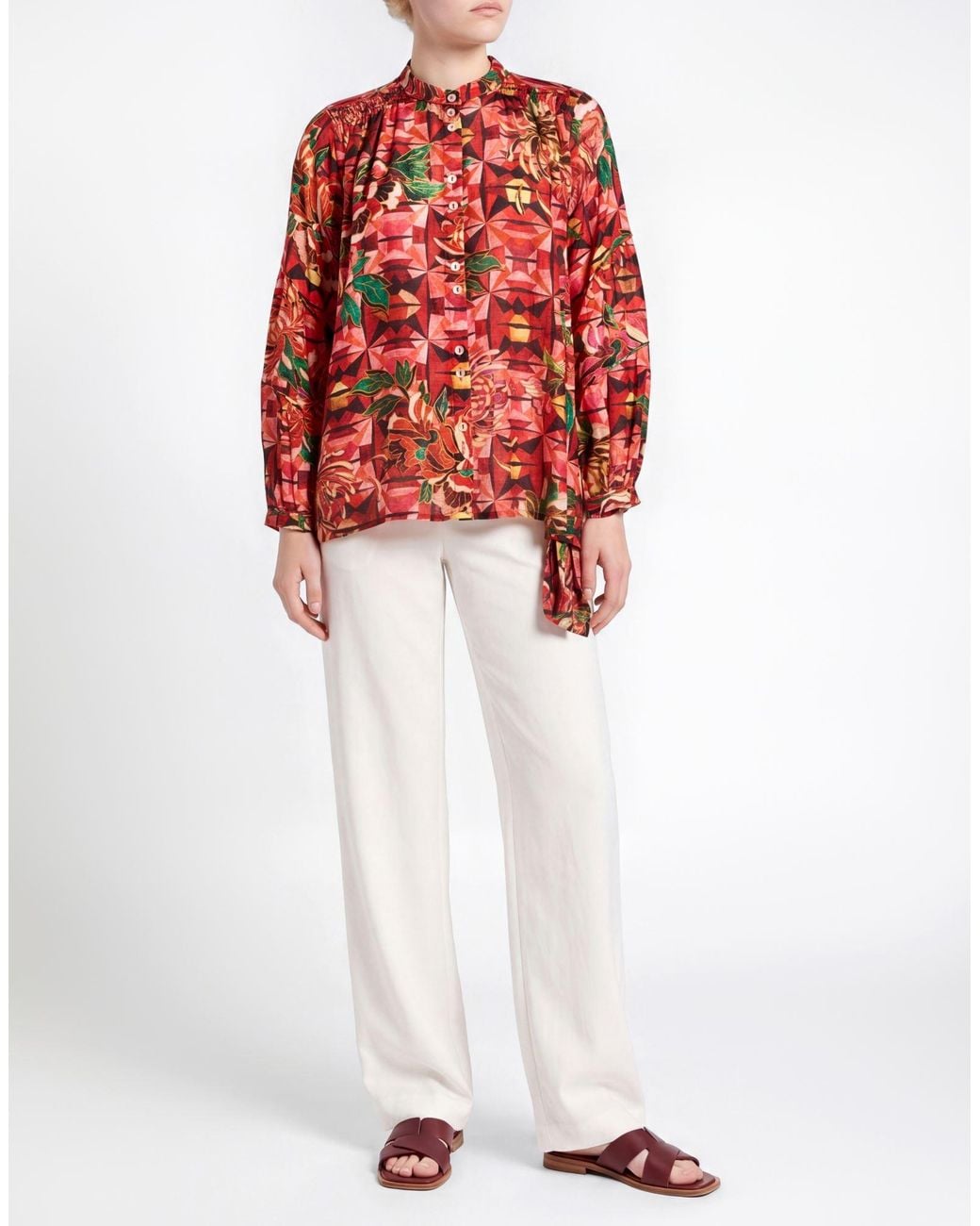 Chufy Red Shirt Cupro, Viscose
