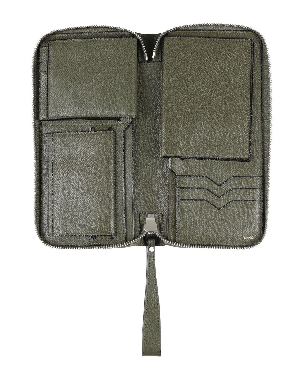 Valextra Green Wallets