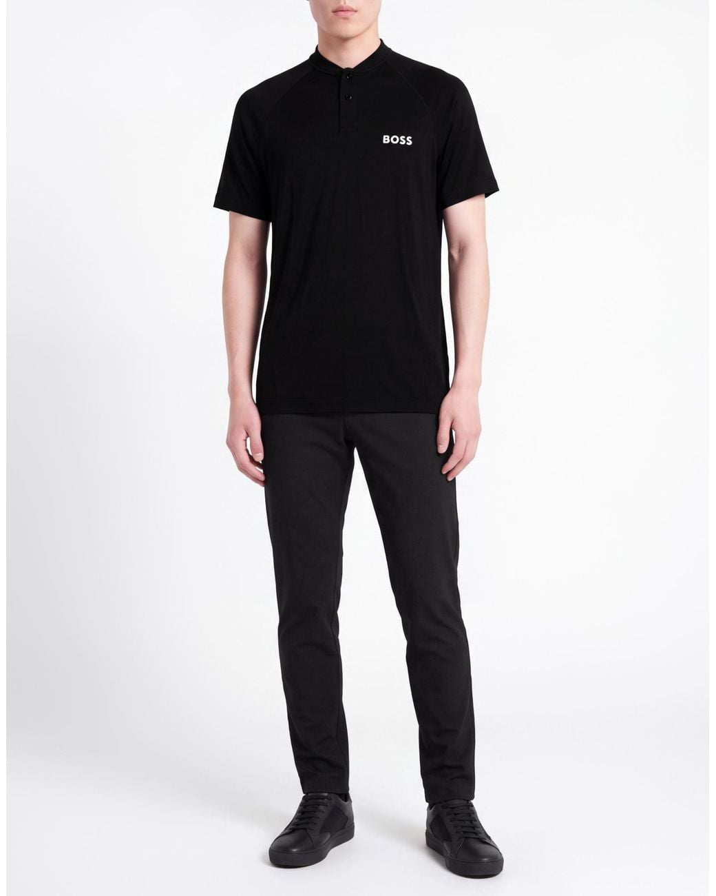 Polo Boss de hombre de color Black