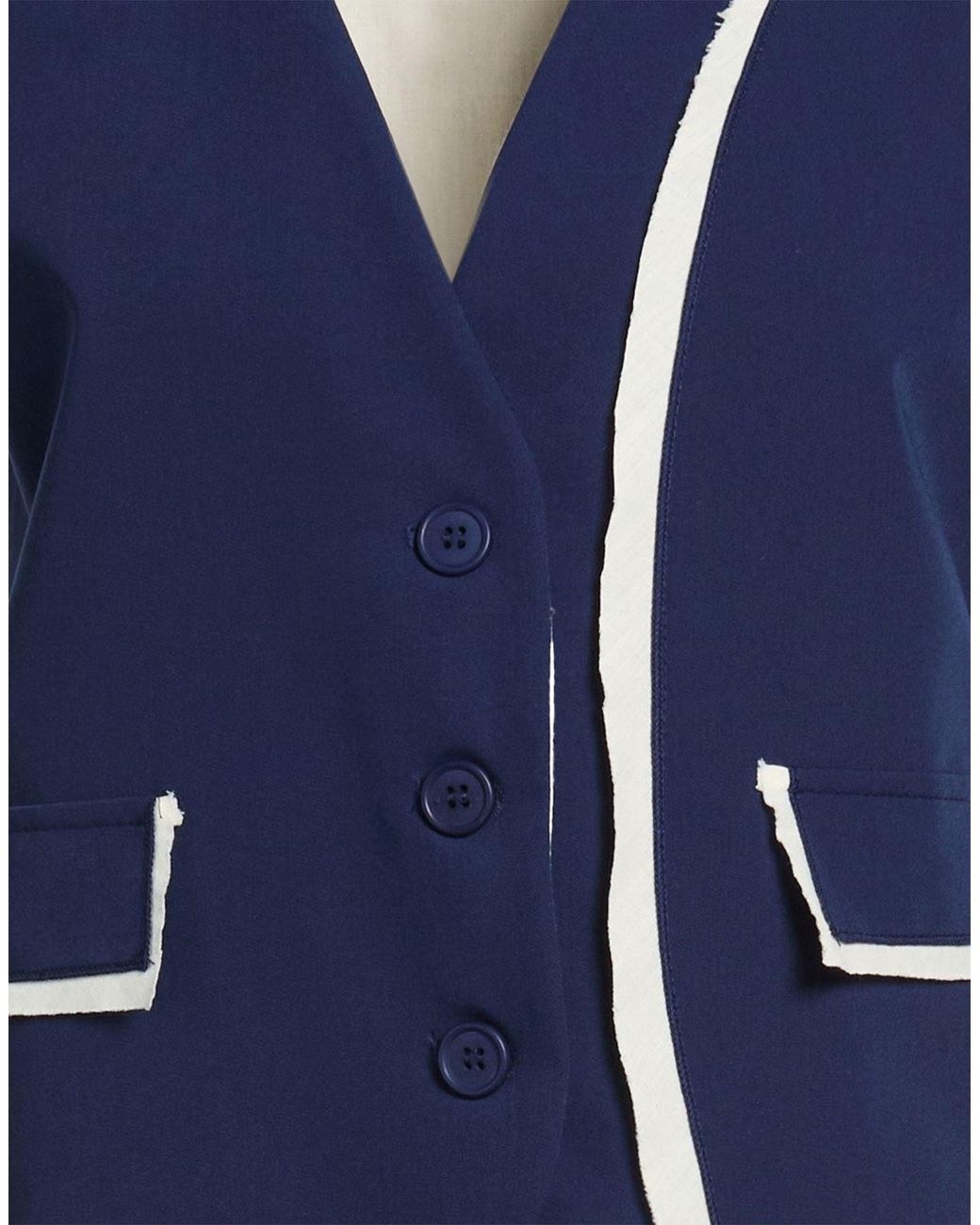 Dixie Blue Tailored Vest Polyester, Viscose, Elastane