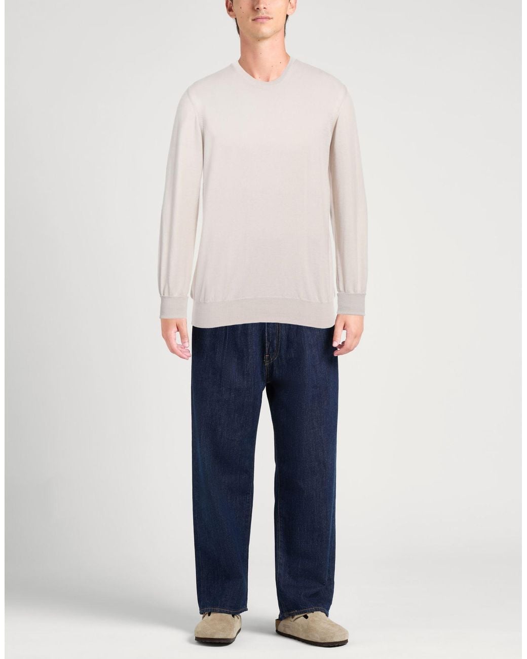 Alpha Studio White Jumper for men